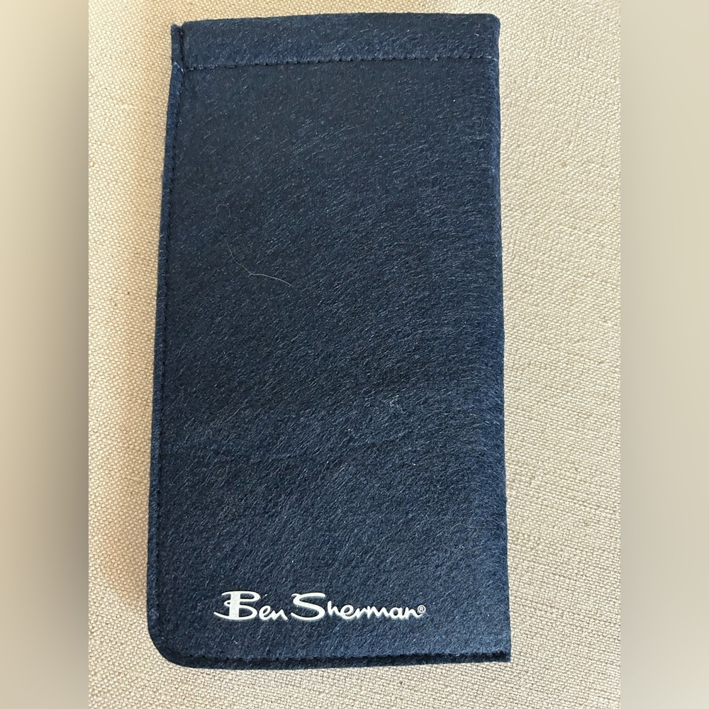 Ben Sherman Blue Felted Glasses Case Sunglasses Eyeglasses Accessories